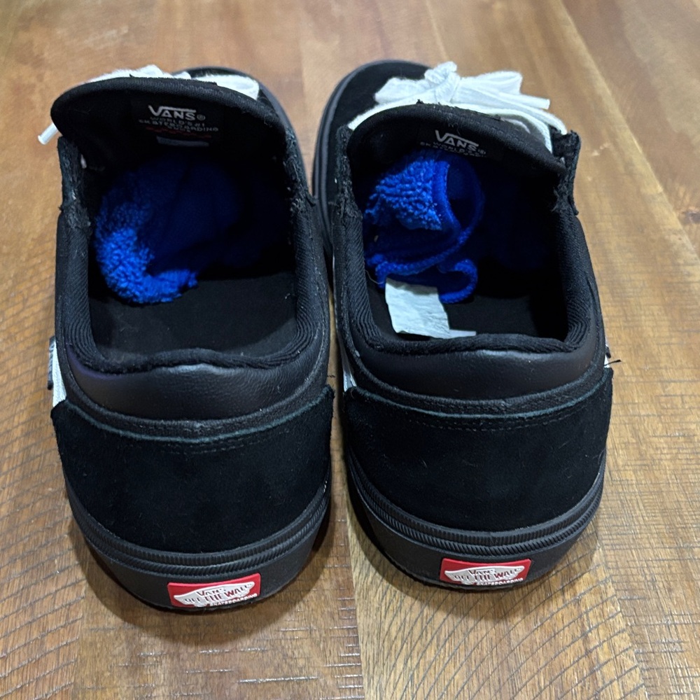 Vans Men's Black and White Sneakers - Picture 5 of 8
